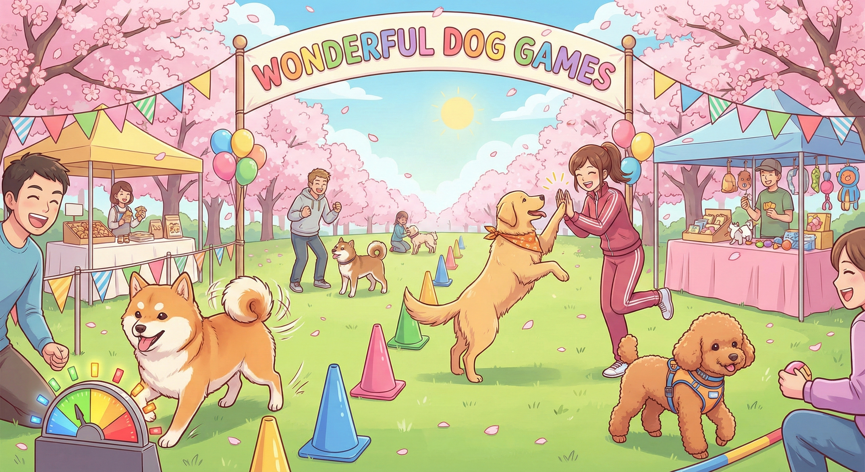 わんダフル！ワンちゃんゲームのイメージイラスト